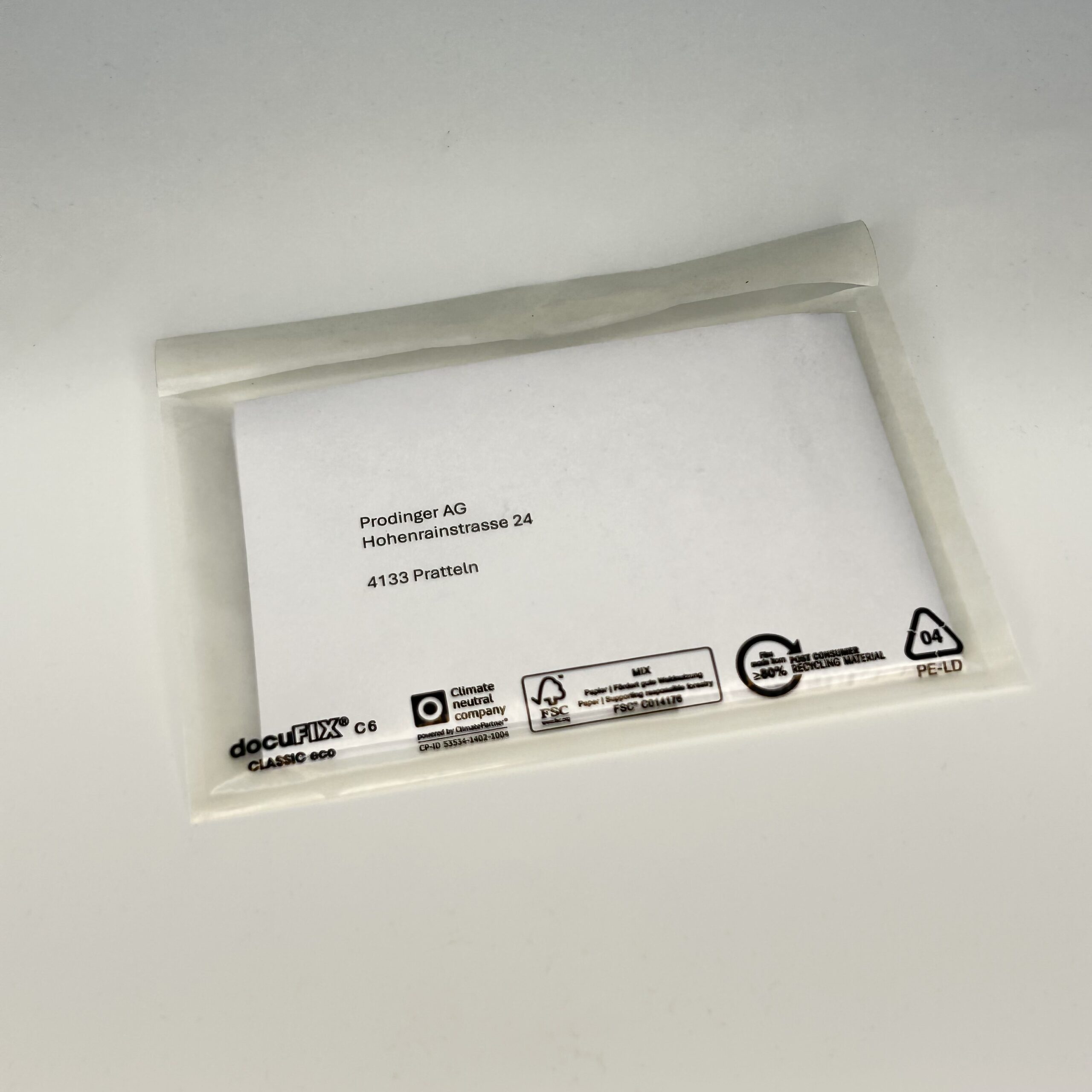 Dokumententaschen C 6 selbstklebend, neutral – Bild 2